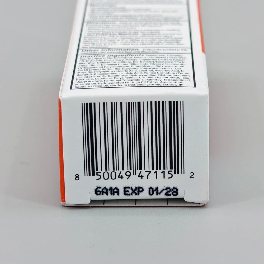 BeautyStat C Lip Serum SPF 30 Butter Beige Vitamin C Mineral Sunscreen 0.35oz